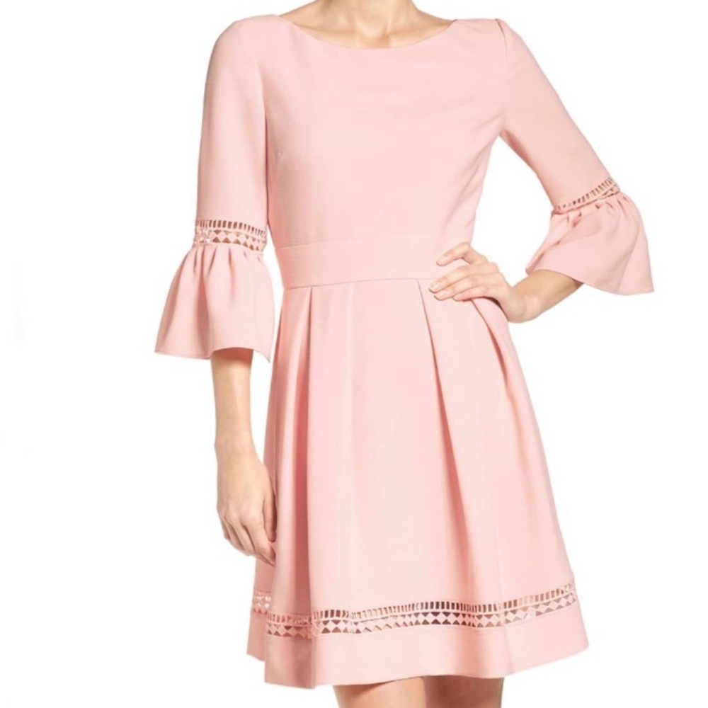 Eliza J Bell Sleeve Fit Flare Dress